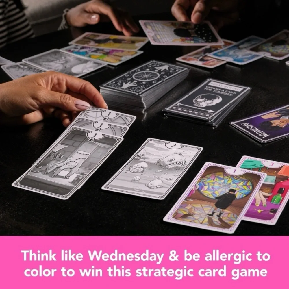 5/$25 Wednesday Card Game, Premium Foil Cards from The Hit TV Series, new